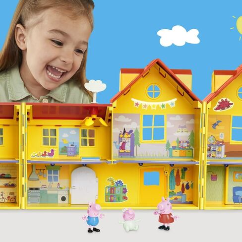 PEPPA PIG Peppa's Big Family House Playset with 3 Figures, 11 Accessories, 2025 Version with Baby Evie, Preschool Toys for Girls and Boys 3 and Up in Saudi Arabia