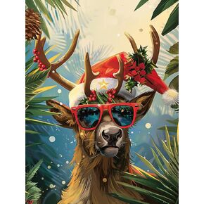 SKRYUIE 5D Dog Diamond Painting Kits - DIY Diamond Art Christmas, Full Round Drill - Crystal Embroidery Cross Stitch - Adult Craft for Wall & Office Decor - 12x16 inch in Kuwait