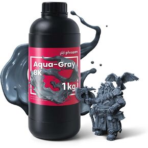 phrozen Aqua-Gray 8K 3D Printing Resin, Designed to Showcase Highly Detailed 3D Models & Works Best with 8K 3D LCD Printers (1KG) in Kuwait