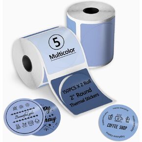 420pcs 2 بوصة دائرة حرارية ملصقات طابعة تسمية T50M Pro/ PL70E/ 130B/ M110/ PL80E ، ملصقات طابعة حرارية مستديرة ذاتية اللصق للأعمال ، DIY ، ملصقات مخصصة ، أبيض (3 × 140PCS/ ROLL) in Kuwait