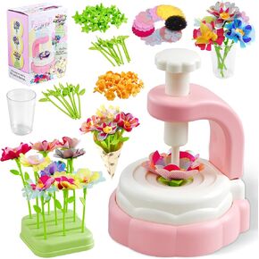 Sangqaofu Fabric Flower Boutquets Kit DIY Arts and Crafts Kits للأطفال الذين تتراوح أعمارهم بين 3-12 من هدايا عيد ميلاد عيد الميلاد لـ 3 4 5 6 7 8+ سنوات من العمر in Kuwait