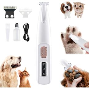 Notdusk Calmclippers for Cats, Paw Trimmer, Electric Pet Groomer, Rechargeable, LED Display, Face, Ear, Rump (1Pcs) in Saudi Arabia
