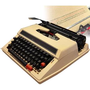 Classic Old Fashioned Manual Typewriter - Portable & Easy to Use - Includes Ribbon Set - Machinery Typewriter, kk321 in Saudi Arabia