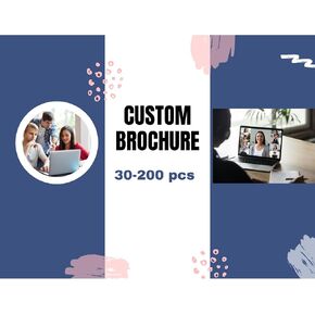 Custom Brochure for Small Busienss, 8.5 * 11 in(Unfolded Size), 30-200 pcs, Upload Your Design in Saudi Arabia