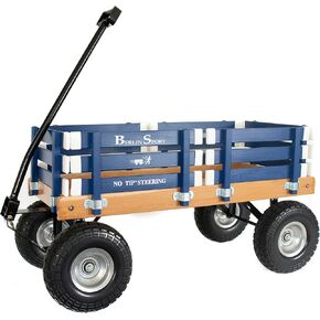 Berlin Flyer Sport Kid's Wagon - Model F410 - Amish Made in Ohio ، الولايات المتحدة الأمريكية - 10 "إطارات غير متمدة (أحمر) in Kuwait