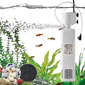 مرشح حوض السمك ، مرشح حوض السمك الداخلي ، مرشح الكل في واحد 6W 130GPH لـ 10-40GAL TANK in Kuwait