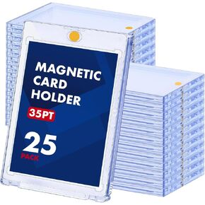 Magnetic Card Holder,35pt One Touch Card Holder,Card Binder for Baseball Card,U-V Protection Hard Plastic Trading Cards case for Baseball,Sports,TCG Collectibles. (8Pack) in Saudi Arabia