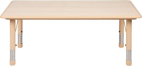 23.625" W x 47.25" L Natural Plastic Adjustable Activity Table-School Table for 6 in Saudi Arabia