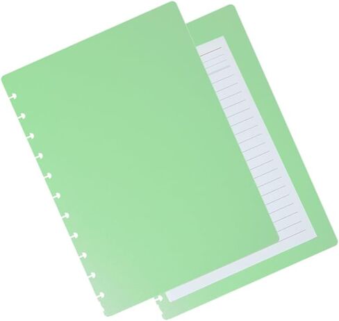 3 Set Letter Discbound Notebook Covers DIY Disc Planner Candy Colors Compatible with Levenger Circa Arc TUL Eagle and Happy Planner(Green,Letter) in Saudi Arabia