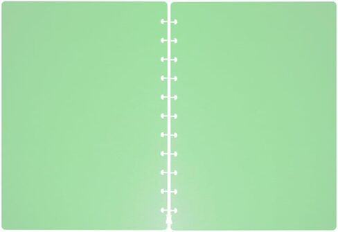 3 Set Letter Discbound Notebook Covers DIY Disc Planner Candy Colors Compatible with Levenger Circa Arc TUL Eagle and Happy Planner(Green,Letter) in Saudi Arabia
