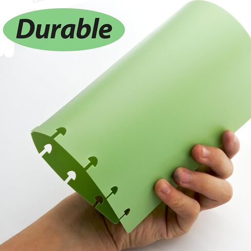 3 Set Letter Discbound Notebook Covers DIY Disc Planner Candy Colors Compatible with Levenger Circa Arc TUL Eagle and Happy Planner(Green,Letter) in Saudi Arabia