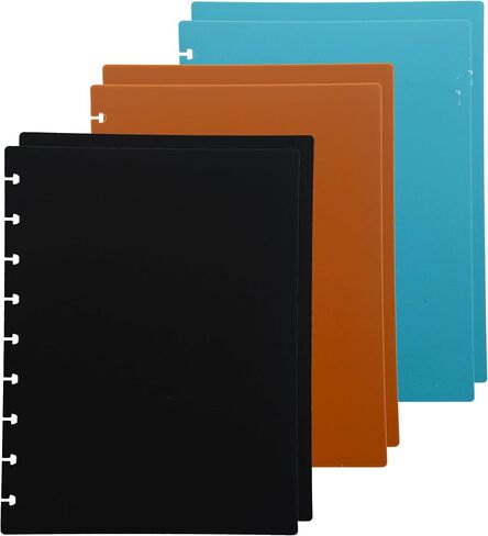 3 Set Letter Discbound Notebook Covers DIY Disc Planner Candy Colors Compatible with Levenger Circa Arc TUL Eagle and Happy Planner(Green,Letter) in Saudi Arabia