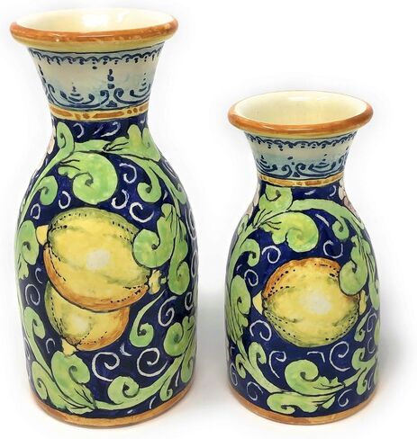 Ceramiche d'Arte Parrini - مزهريات الفخار الإيطالية للسيراميك الفنية مجموعة الليمون المطلي باليد المصنوعة في إيطاليا توسكان فلورنسا in Saudi Arabia