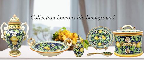 Ceramiche d'Arte Parrini - مزهريات الفخار الإيطالية للسيراميك الفنية مجموعة الليمون المطلي باليد المصنوعة في إيطاليا توسكان فلورنسا in Saudi Arabia