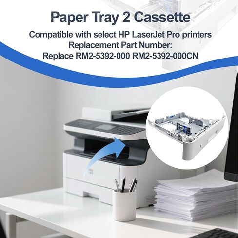 RM2-5392 PAPER TRAY 2 CASTETTE CASSETTE متوافق مع HP LASERJET PRO استبدال RM2-5392-000 RM2-5392-000CN ، سعة 250 ورقة in Saudi Arabia