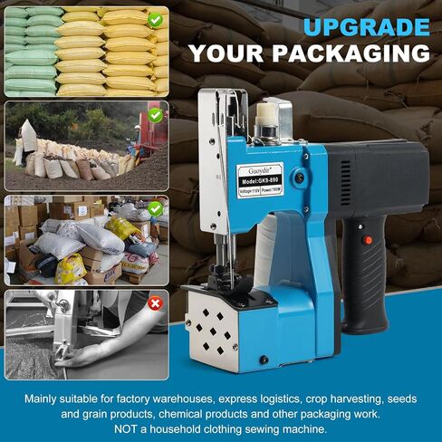 Portable heavy-duty sewing machine, industrial sewing machine, handheld sewing machine, an industrial sewing machine suitable for woven bags, sandbags and non-woven fabrics. in Saudi Arabia
