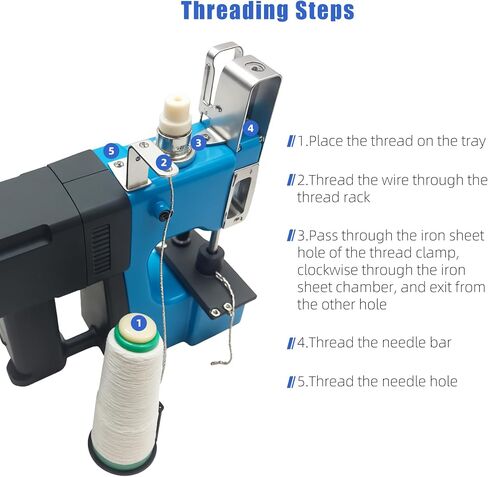 Portable heavy-duty sewing machine, industrial sewing machine, handheld sewing machine, an industrial sewing machine suitable for woven bags, sandbags and non-woven fabrics. in Saudi Arabia