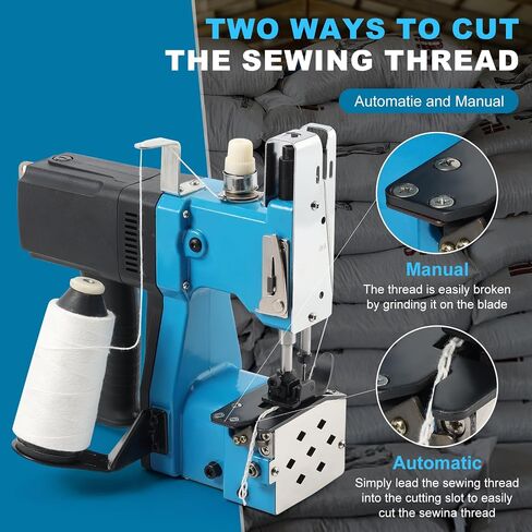 Portable heavy-duty sewing machine, industrial sewing machine, handheld sewing machine, an industrial sewing machine suitable for woven bags, sandbags and non-woven fabrics. in Saudi Arabia
