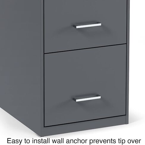 Staples 4-Drawer Vertical File Cabinet ، مستندات حجم الرسالة ، قابلة للقفل ، 18.9 "D X 14.3" W x 45.8 "H ، Black in Saudi Arabia