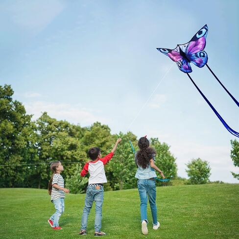 SGftre Colorful Butterfly Kite,Easy to Fly Large Outdoor Kite for Kids & Adults, Beach & Park Toys with Durable Nylon, Family Fun Activities in Saudi Arabia
