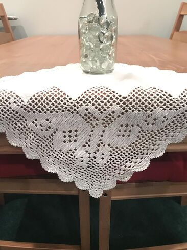Handmade Crochet Cotton Shelf Doily in Saudi Arabia