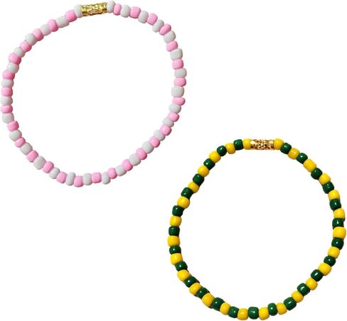 2 pcs Yoruba Santeria Ilde Babalawo Iyawo Stretch Bracelets Set (Eleggua and Orunmila) in Saudi Arabia