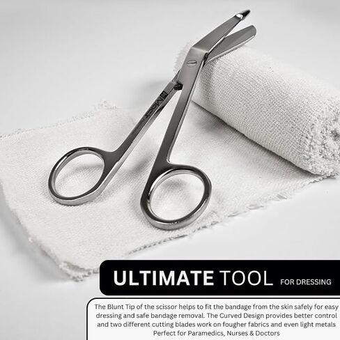 Medical & Nursing Lister Bandage 1 PCs Scissors Made of High Grade Surgical Stainless Steel Size 5.5"MP-0364 (1) in Saudi Arabia