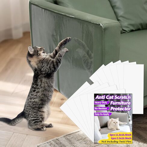 حامي الأثاث Cat Scratch-12pcs حامي الأريكة من مخلبات Cat Striprent الأريكة حماة الزاوية للقطط الشاقة الشاقة ذاتية لاصق لا توجد مقاومة سهلة لتطبيق 2 الحجم in Saudi Arabia