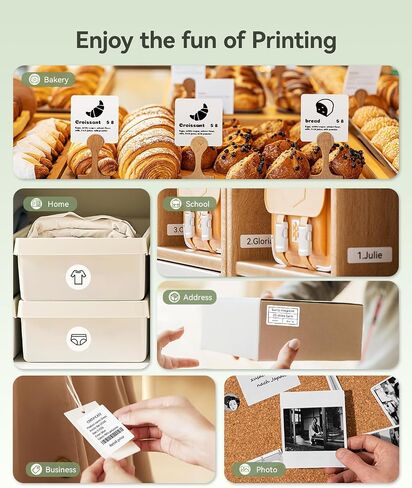 NIIMBOT B21 Label Maker Inkless Bluetooth Label Printer, 2 Inch Portable Thermal Sticker Machine for Small Business, Address, Logo, Clothing, Mailing, Candles, Jewelry, Sticker Printer for Gift, Green in Saudi Arabia