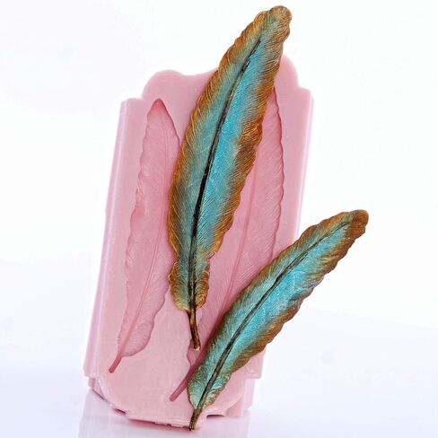 Western Feather Silicone Mold Food Safe Fondant, Candy, Gum Paste. Craft or Jewelry Mold Resin, Clay in Saudi Arabia