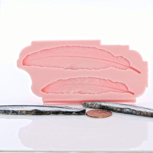 Western Feather Silicone Mold Food Safe Fondant, Candy, Gum Paste. Craft or Jewelry Mold Resin, Clay in Saudi Arabia