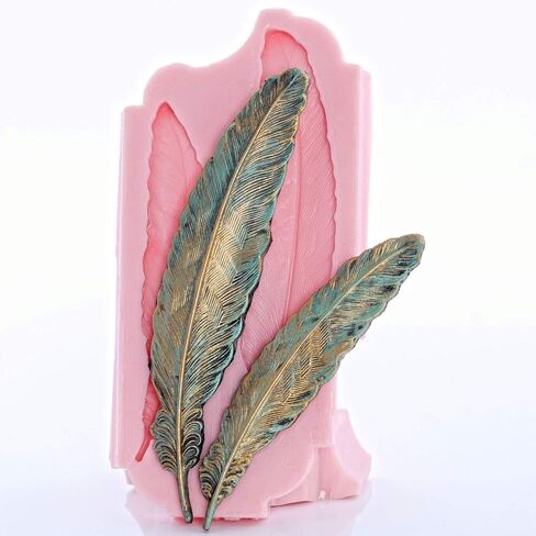 Western Feather Silicone Mold Food Safe Fondant, Candy, Gum Paste. Craft or Jewelry Mold Resin, Clay in Saudi Arabia