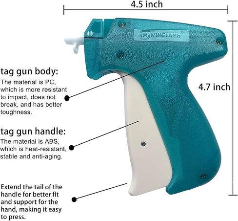 Micro Tagging Gun - مجموعة خياطة بسيطة وسهلة مع 3 إبر و 1800 السحابات البيضاء والأسود للخياطة ، Sweing ، Hemming & Wrinkle Design in Kuwait