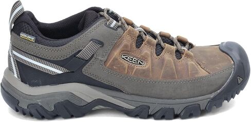 KEEN Men's Targhee 3 Low Height Waterproof Hiking Shoes, Steel Grey/Golden Brown, 11 Wide in Saudi Arabia