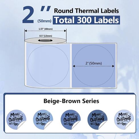 420pcs 2 بوصة دائرة حرارية ملصقات طابعة تسمية T50M Pro/ PL70E/ 130B/ M110/ PL80E ، ملصقات طابعة حرارية مستديرة ذاتية اللصق للأعمال ، DIY ، ملصقات مخصصة ، أبيض (3 × 140PCS/ ROLL) in Kuwait