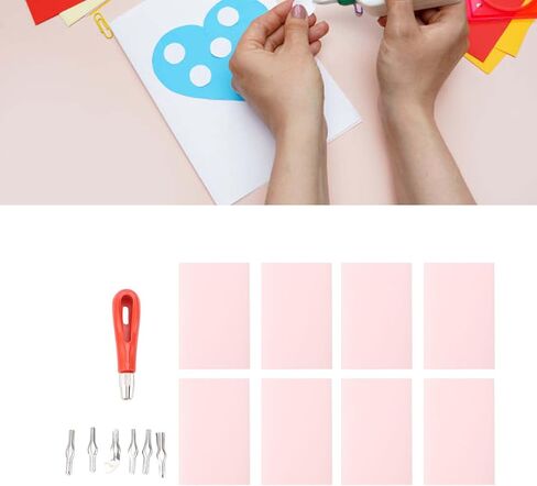 مجموعة طوابع 8pcs ، مجموعة قطع مشمع الكتلة المطاطية ، أدوات نحت Linocut للكتلة لوازم طباعة الطباعة in Saudi Arabia