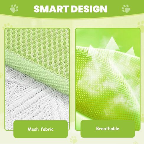 2 Pack Cat Hammock for Cage,Adjustable Breathable Durable Space-Saving Cozy Mesh Pet Hanging Bed Swing for Cats,Ferret,Puppy,Rabbits,Small Animals Green M in Saudi Arabia