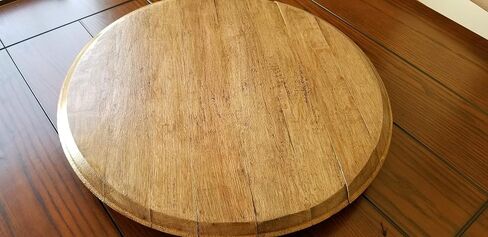 Natural Used Wine Barrel Head As Lazy Susan in Saudi Arabia
