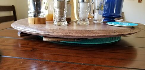 Natural Used Wine Barrel Head As Lazy Susan in Saudi Arabia