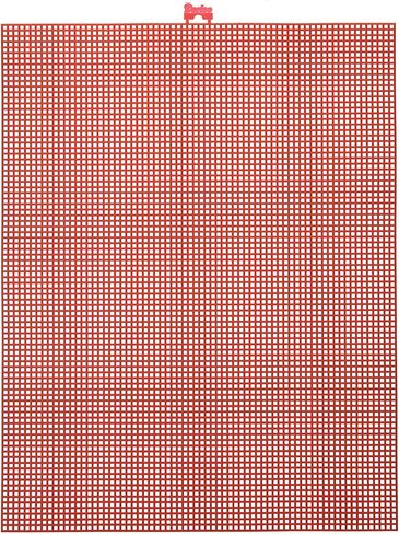 Darice 7 Mesh Christmas Red Plastic Canvas – Create a Variety of Fun Plastic Canvas Crafts Including Bookmarks, Picture Frames, Pins and More – 1 Sheet, 7 Holes Per Inch, 10.5"x13.5" Per Sheet in Saudi Arabia