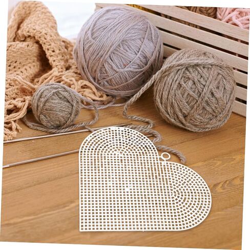 Plafope شكل قلب شبكة قماش فارغة 30pcs لوازم الحرف Canvas لصياغة خيوط متماسكة in Kuwait