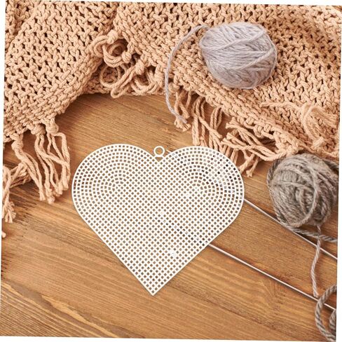 Plafope شكل قلب شبكة قماش فارغة 30pcs لوازم الحرف Canvas لصياغة خيوط متماسكة in Kuwait