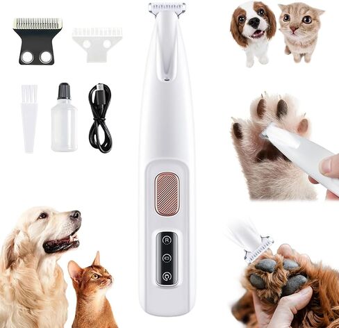 Notdusk Calmclippers for Cats, Paw Trimmer, Electric Pet Groomer, Rechargeable, LED Display, Face, Ear, Rump (1Pcs) in Saudi Arabia