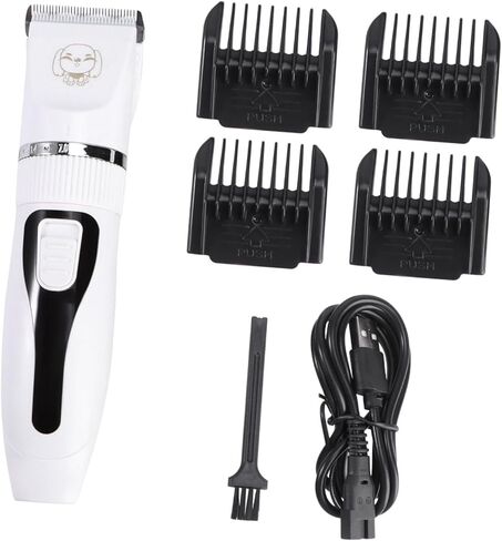 Cordless Cat Shaver Arstretable Pet Pet Clipper للكلاب والقطط منخفضة الضوضاء من نوع التصميم USB شحن لسهولة الاستمالة في المنزل in Kuwait