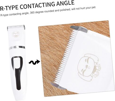 Cordless Cat Shaver Arstretable Pet Pet Clipper للكلاب والقطط منخفضة الضوضاء من نوع التصميم USB شحن لسهولة الاستمالة في المنزل in Kuwait