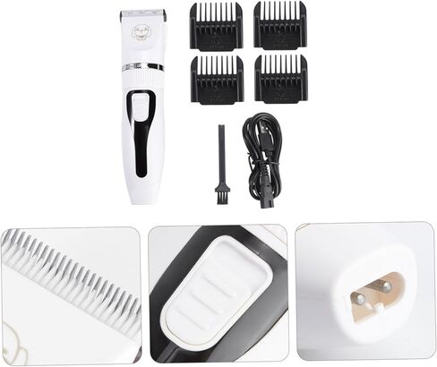 Cordless Cat Shaver Arstretable Pet Pet Clipper للكلاب والقطط منخفضة الضوضاء من نوع التصميم USB شحن لسهولة الاستمالة في المنزل in Kuwait