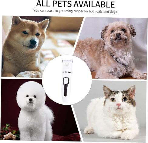 Cordless Cat Shaver Arstretable Pet Pet Clipper للكلاب والقطط منخفضة الضوضاء من نوع التصميم USB شحن لسهولة الاستمالة في المنزل in Kuwait