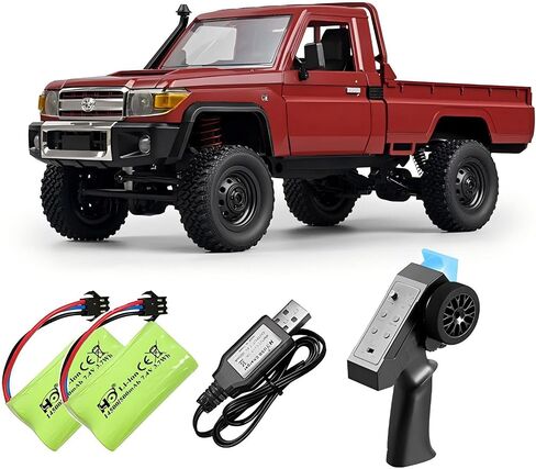 MN-82 1/16 Scale RC Rock Crawler Truck, 4x4 Off-Road Remote Control Car with 2.4GHz Remote & Dual 1200mAh Batteries - Ideal Gift for Birthday/Christmas/Halloween (Ages 8+) in Saudi Arabia