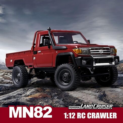 MN-82 1/16 Scale RC Rock Crawler Truck, 4x4 Off-Road Remote Control Car with 2.4GHz Remote & Dual 1200mAh Batteries - Ideal Gift for Birthday/Christmas/Halloween (Ages 8+) in Saudi Arabia