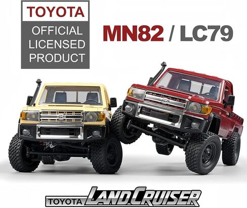 MN-82 1/16 Scale RC Rock Crawler Truck, 4x4 Off-Road Remote Control Car with 2.4GHz Remote & Dual 1200mAh Batteries - Ideal Gift for Birthday/Christmas/Halloween (Ages 8+) in Saudi Arabia